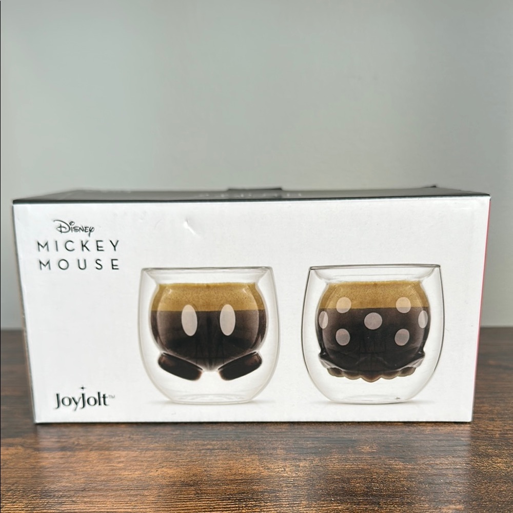 JoyJolt Mickey Mouse Double Wall Glasses